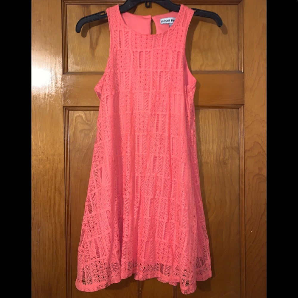 coral color dress